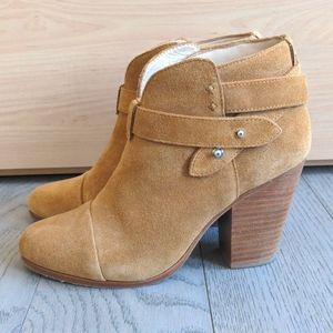 Rag & Bone Harrow Boots - Tan Suede - 37.5